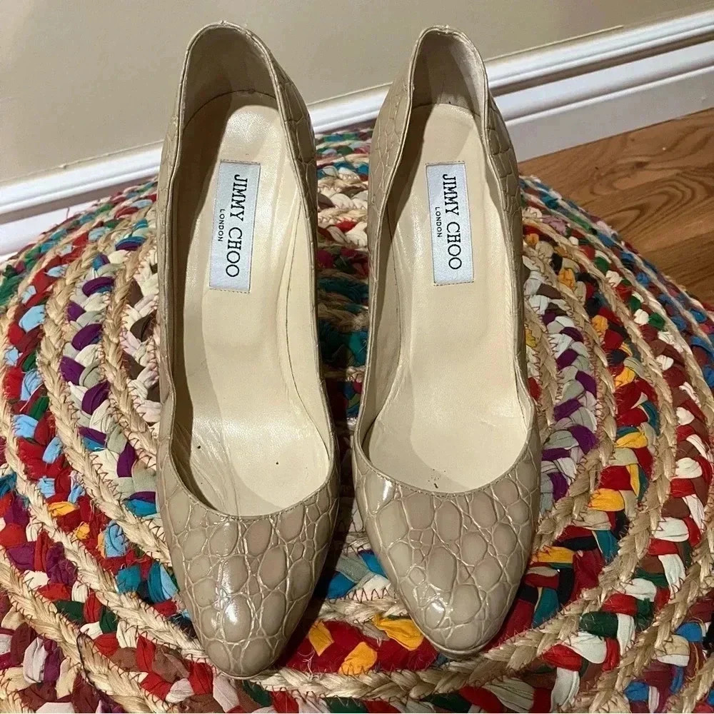 Jimmy Choo snakeskin heels